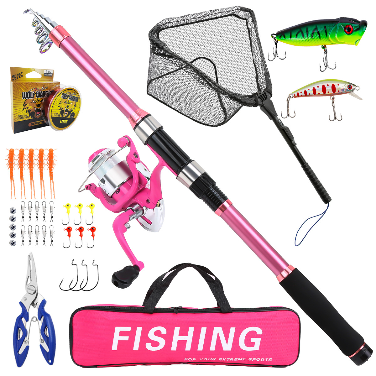 Fishing Pole Set Full Kits Wit - đánh giá và giá Fishing Rod Combo