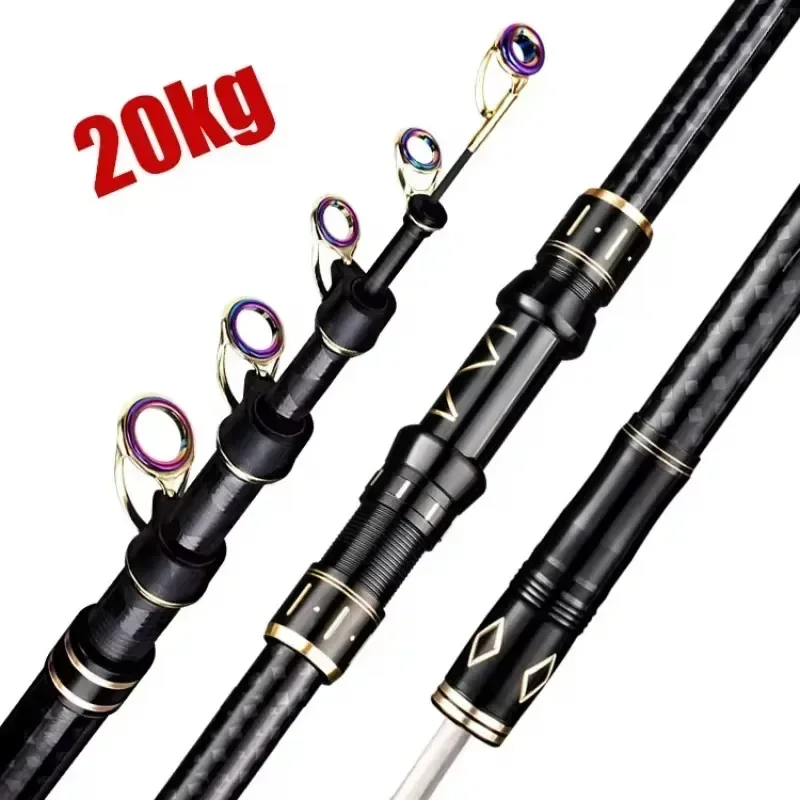 2.1m 2.7m 3.6m 4.5m Telescopic - đánh giá và giá Fishing Rod Surf
