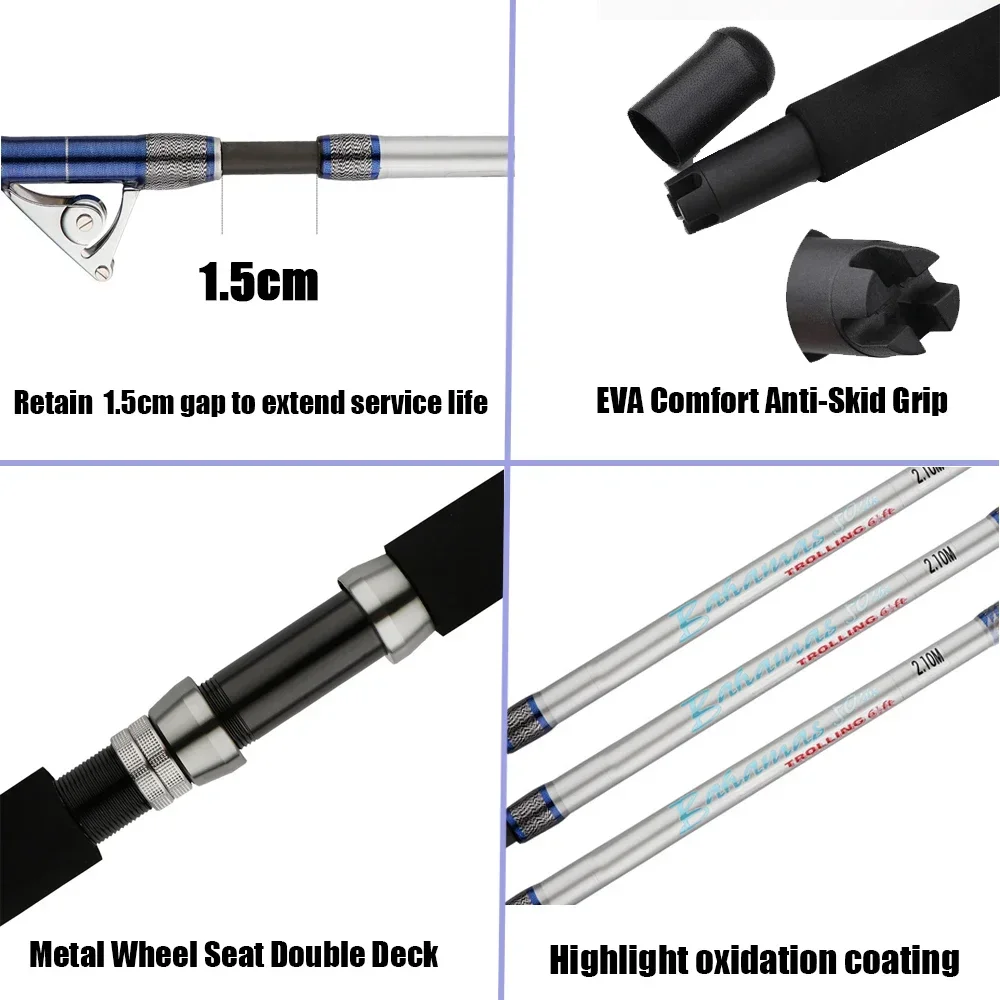 1.98M 2.1M Saltwater Spinning  - đánh giá và giá Fishing Rod Surf