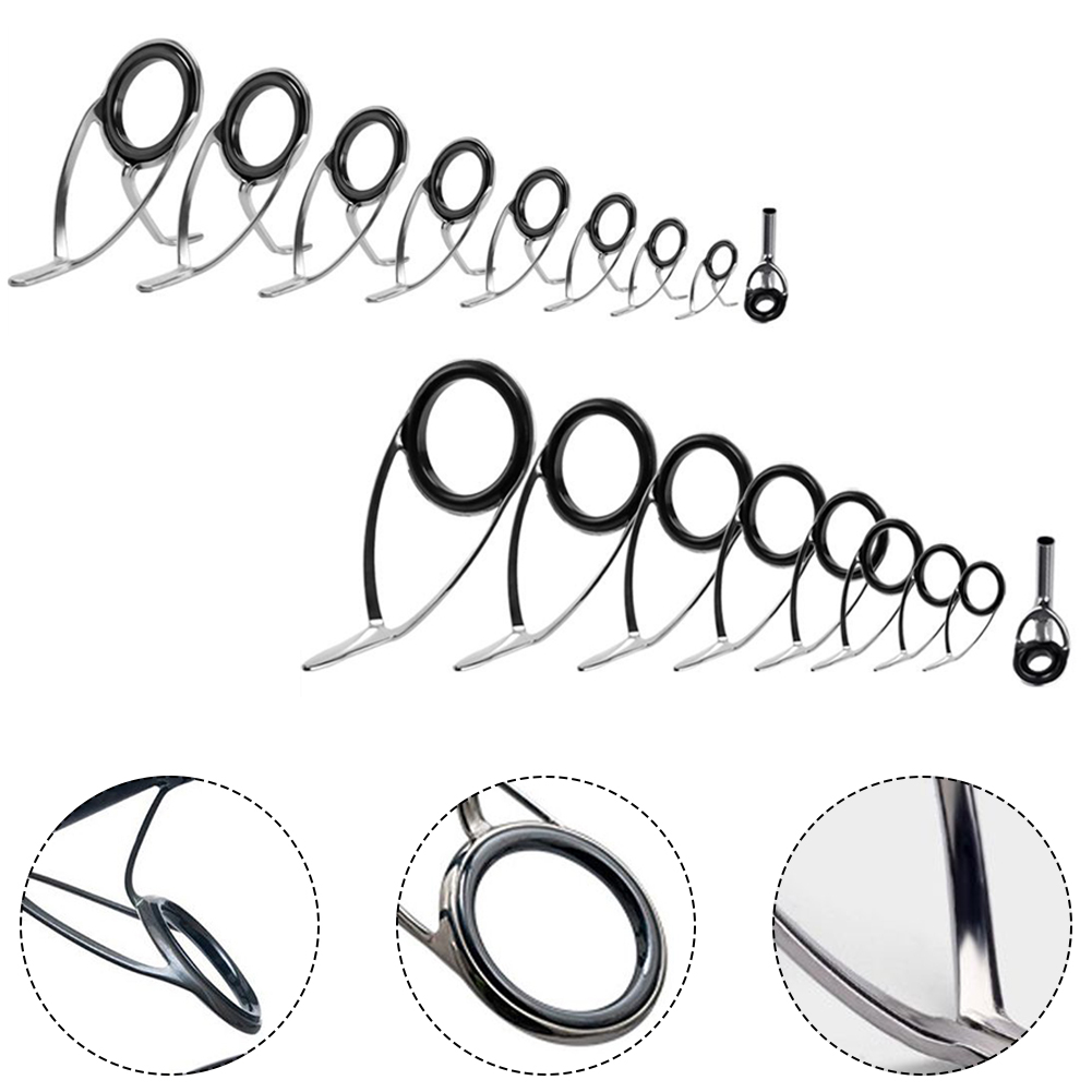 9 Pcs Fishing Rod  Guide Ceram - đánh giá và giá Fishing Rod Repair Kit